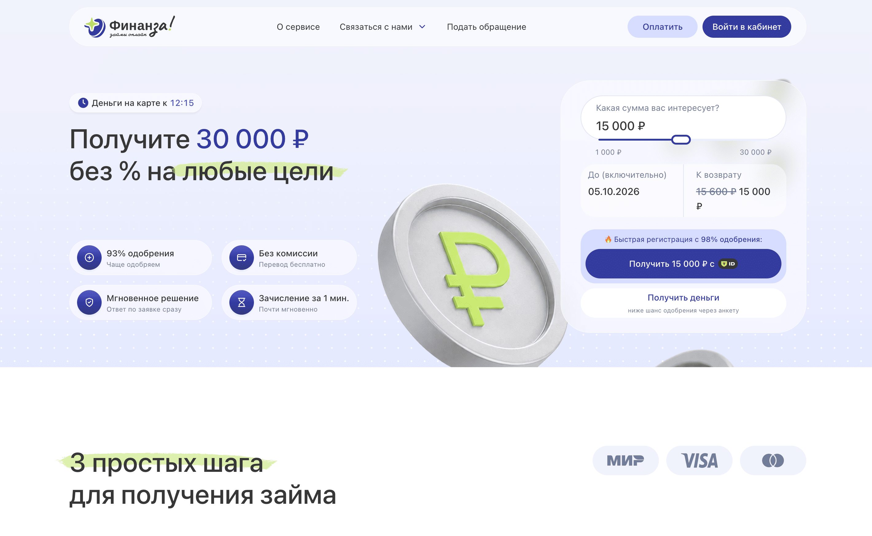 сайта Финанза